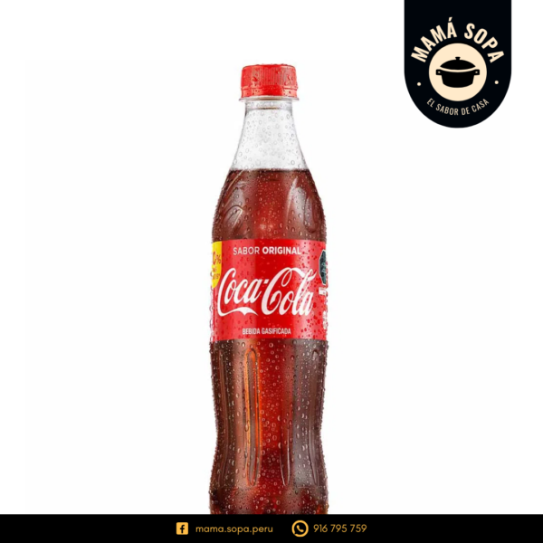 gaseosa coca cola personal 600 ml