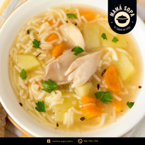 sopa de pollo